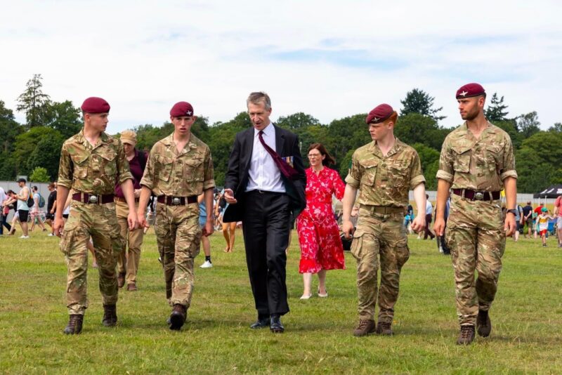 With Paratroopers on Armed Forces Day.