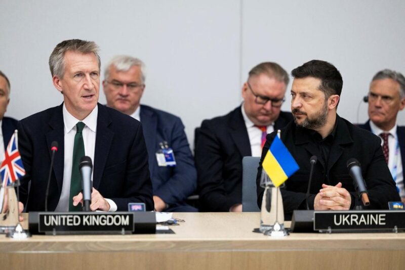 Co-chairing the Ukraine Defence Contact Group with President Zelensky.
